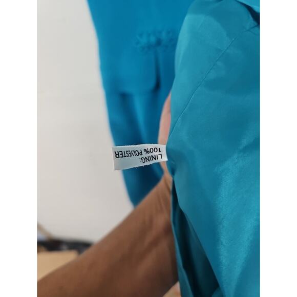 Vintage 100% Silk Womens Dress Size 6 Office Event Mature Luxury Midi M.X.I. - Picture 5 of 9